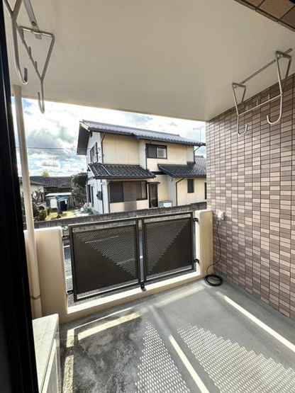 日当たり良好のベランダです