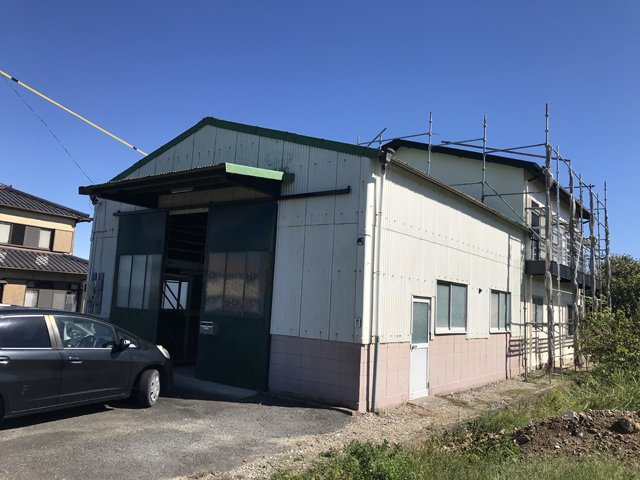 笠原町倉庫付貸家【外観】