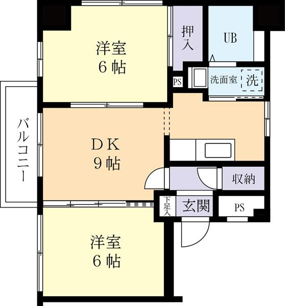 全ての居室に窓があって明るいお部屋です