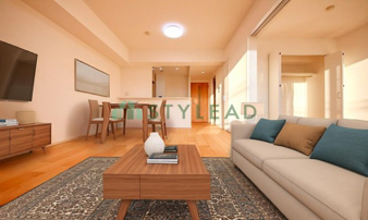 ランドシティ上大岡ロイヤルヒルズ【居間・リビング】現況の物件写真に、画像処理（CG)がされております。
照明・家具・カーテン・小物類等はCG画像になります。