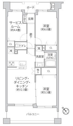 ランドシティ上大岡ロイヤルヒルズ【間取り】