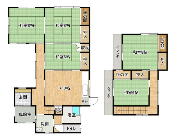 盛岡市西青山３丁目の中古一戸建【間取り】
