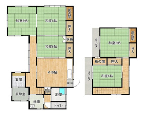 盛岡市西青山３丁目の中古一戸建【間取り】