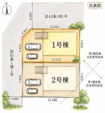 リーブルガーデン鹿児島市西伊敷１号棟【区画図】
