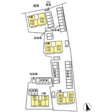 ハピネス Ａ・Ｂ【区画図】