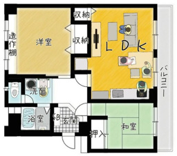 S52135-東大路高野第二住宅第5号棟【間取り】
