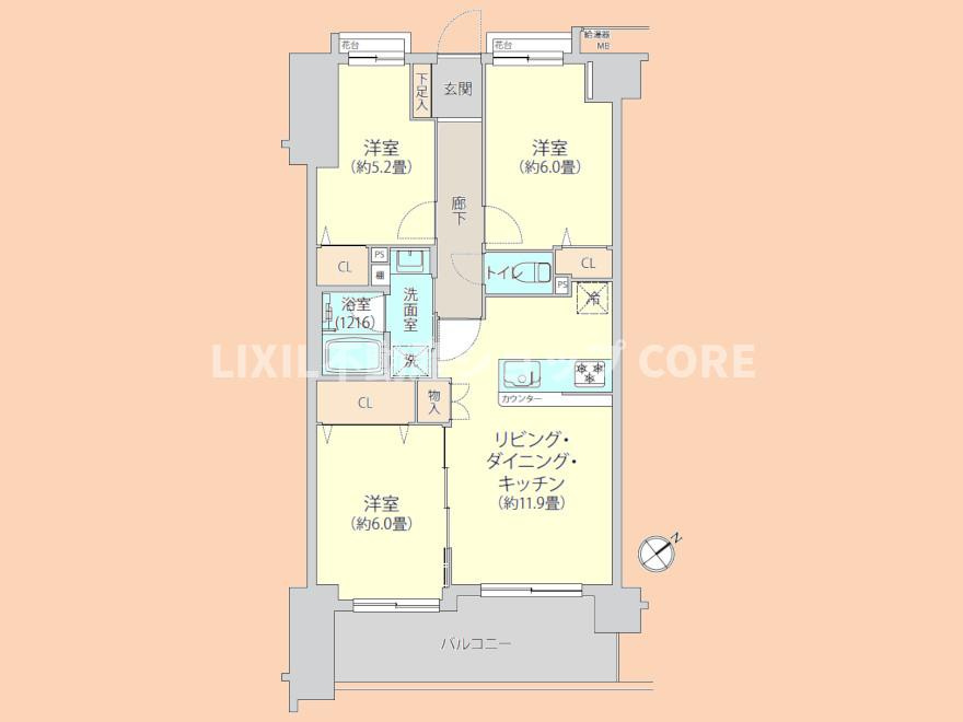 藤和シティホームズ大和パークサイドビュー【間取り】パパとママが大切なお子様をいつも身近に感じられる安心の子育て環境の立地になります。