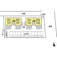 ＣＯＴＥＡＵ ＶＥＲＴ(ｺｰﾄｳﾞｪｰﾙ)【区画図】