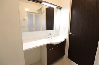 代官山シティヒルズ Bワイドカウンター洗髪洗面化粧台