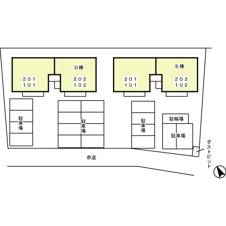 メゾングレース Ｄ・Ｅ【区画図】