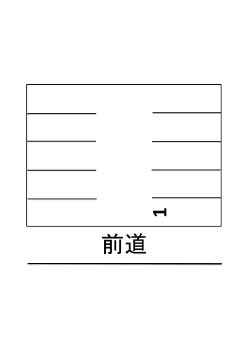 横川５守田駐車場【区画図】前道は広く駐車しやすいですよ
