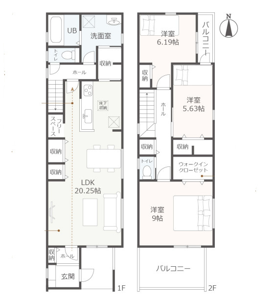 北区喜惣喜１丁目【間取り】
