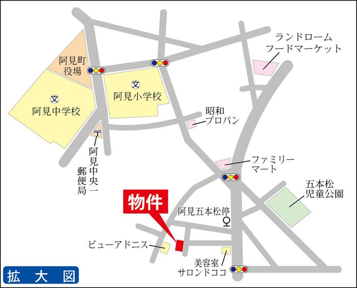現地案内図です。