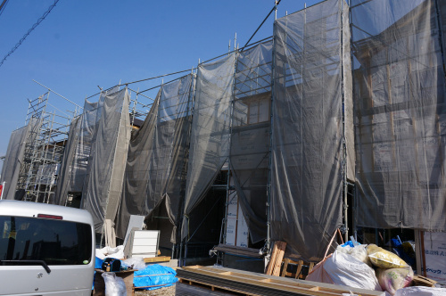 碧南市東山町新築分譲住宅～建築中①～の画像