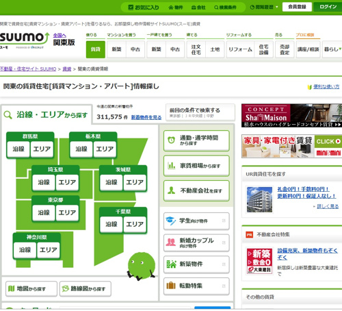 家賃相場についての画像