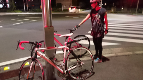 夜のトレーニング。の画像