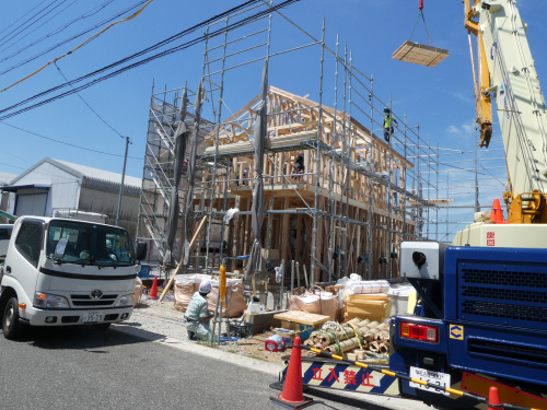 高浜市小池町新築分譲住宅～上棟～の画像