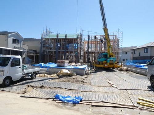 高浜市論地町18-1期新築分譲住宅～上棟～の画像