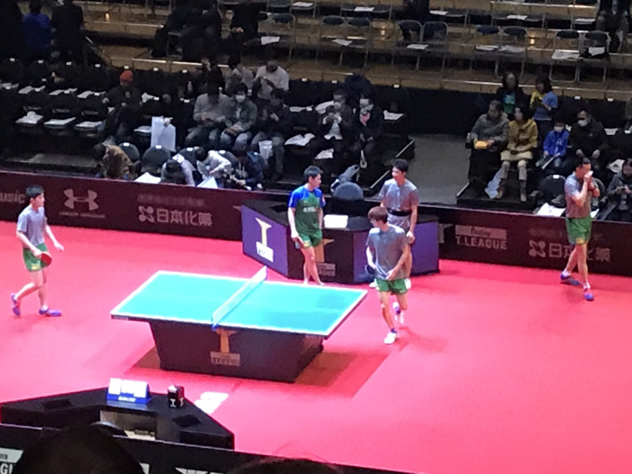 卓球 Tリーグ（T.LEAGUE）を観戦して参りました(*^-^*)の画像