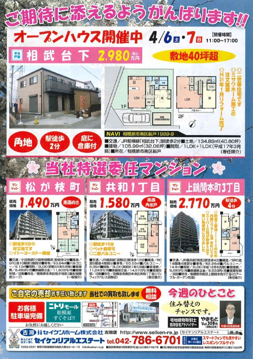 配布チラシ4月6日号の画像