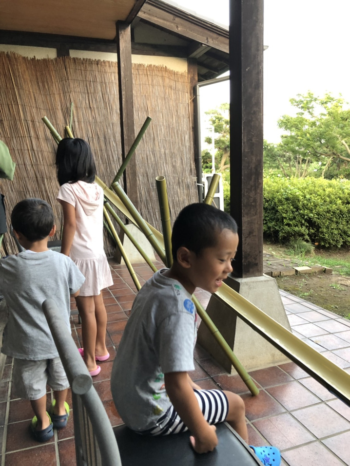 ８月１２日：流しそうめんの画像