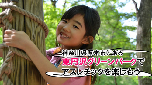 神奈川県厚木市にある東丹沢グリーンパークでアスレチックを楽しもうの画像