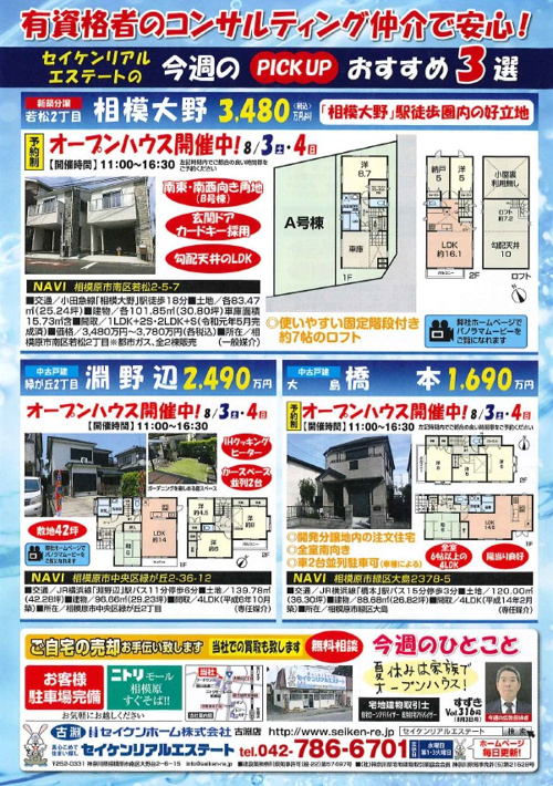 配布チラシ8月3日号の画像