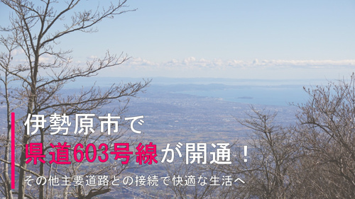伊勢原市で県道603号線が開通！その他主要道路との接続で快適な生活への画像