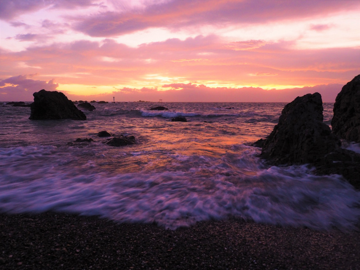 森戸の夕照（2019.9.26）の画像