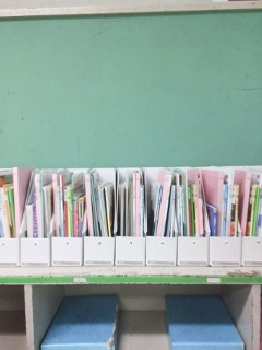 ランドセルの荷物の画像