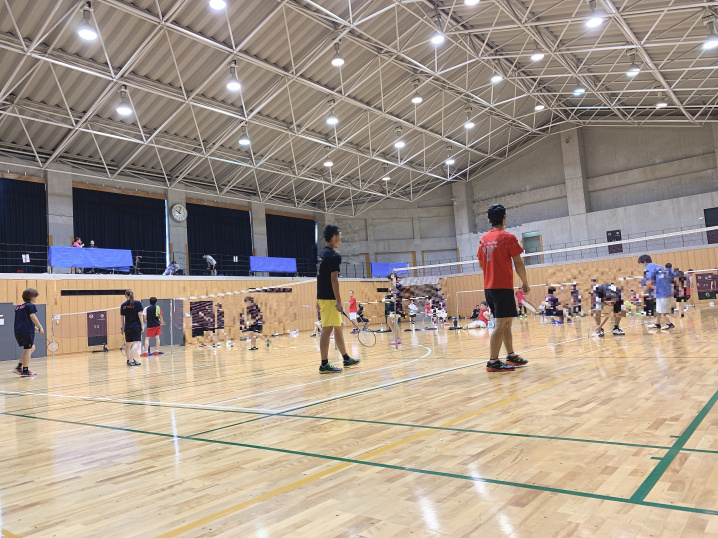 曽我川緑地体育館にてバトミントンの試合の応援に行ってきました(^^)vの画像