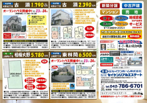 配布チラシ１１月２３日号の画像