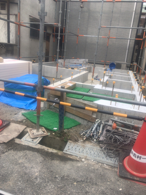 高槻市赤大路新築工事進捗状況の画像