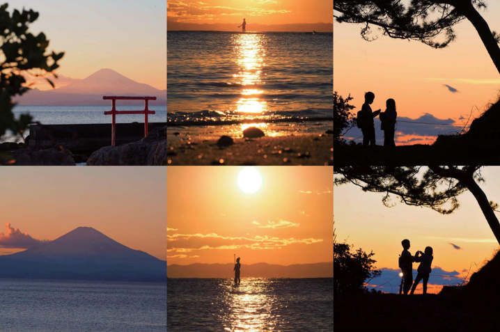 一色海岸サンセット（2020.1.6）の画像