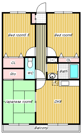 【船橋エリア】パオ・ヤマニシ～即入居可能なお部屋あります！3DKの画像