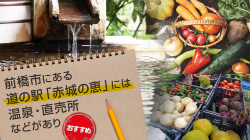 前橋市にある道の駅「赤城の恵」には温泉・直売所などがありおすすめの画像