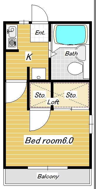 【船橋エリア】ハイム新高根～生活保護の方相談可！1Kの画像