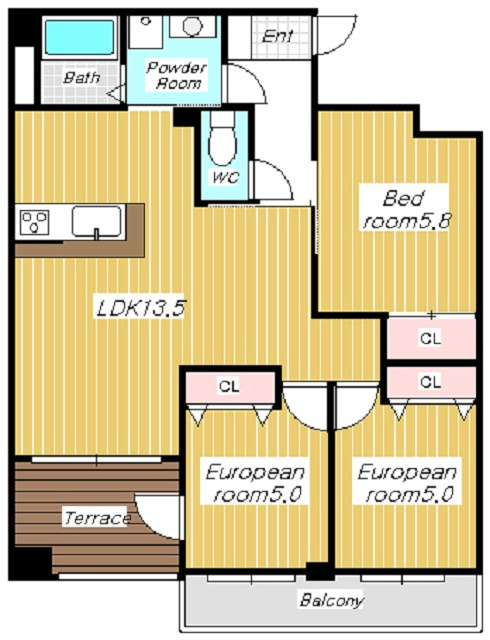 【船橋エリア】グローバル・ガーデン・シティA棟～防犯バッチリ3LDKの画像