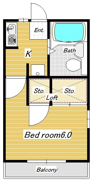 【船橋エリア】ハイム新高根～生活保護の方相談可！1Kの画像