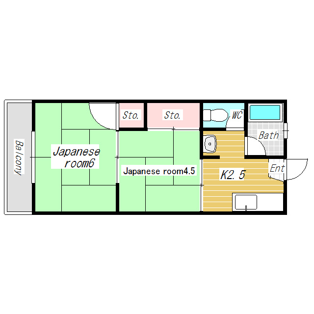 【船橋エリア】生活保護・外国籍の方相談可！2Kの画像