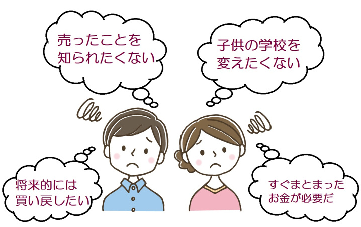 売却後もそのまま住み続けたいの画像