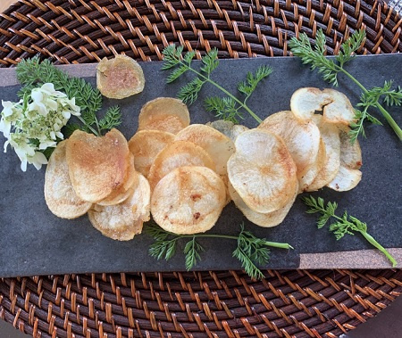 日高市　無農薬ポテトチップスの画像