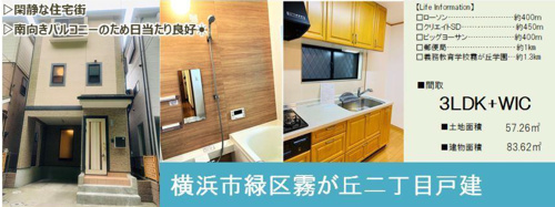 横浜市緑区霧が丘二丁目　再生戸建　★仲介手数料無料★の画像