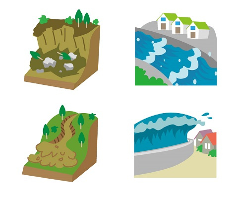 がけ崩れや地滑りなどで土地の形が変わったらどうなる？の画像