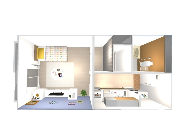 人生初 学生さんの一人暮らし 1kのお部屋をコーディネート 学生お部屋探しナビ