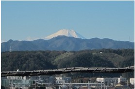 拝島駅の富士山の画像