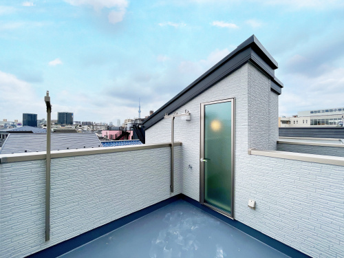 完成しました 東京スカイツリーが望める新築戸建 練馬新築戸建て 現地販売会情報 レンズ