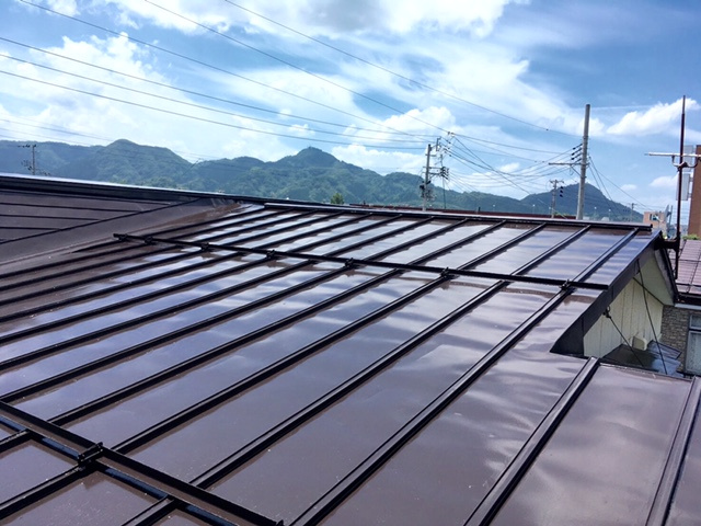 大仙市大曲の屋根塗装 足場を利用して外壁塗装と同時施工 カシータ