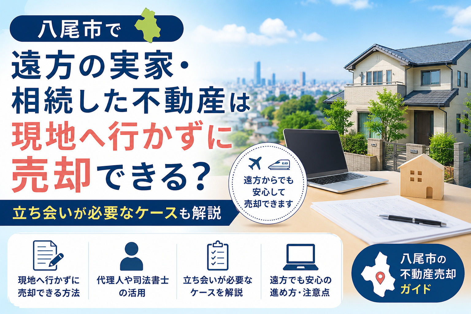 八尾市で遠方の実家・相続した不動産は現地へ行かずに売却できる...の画像