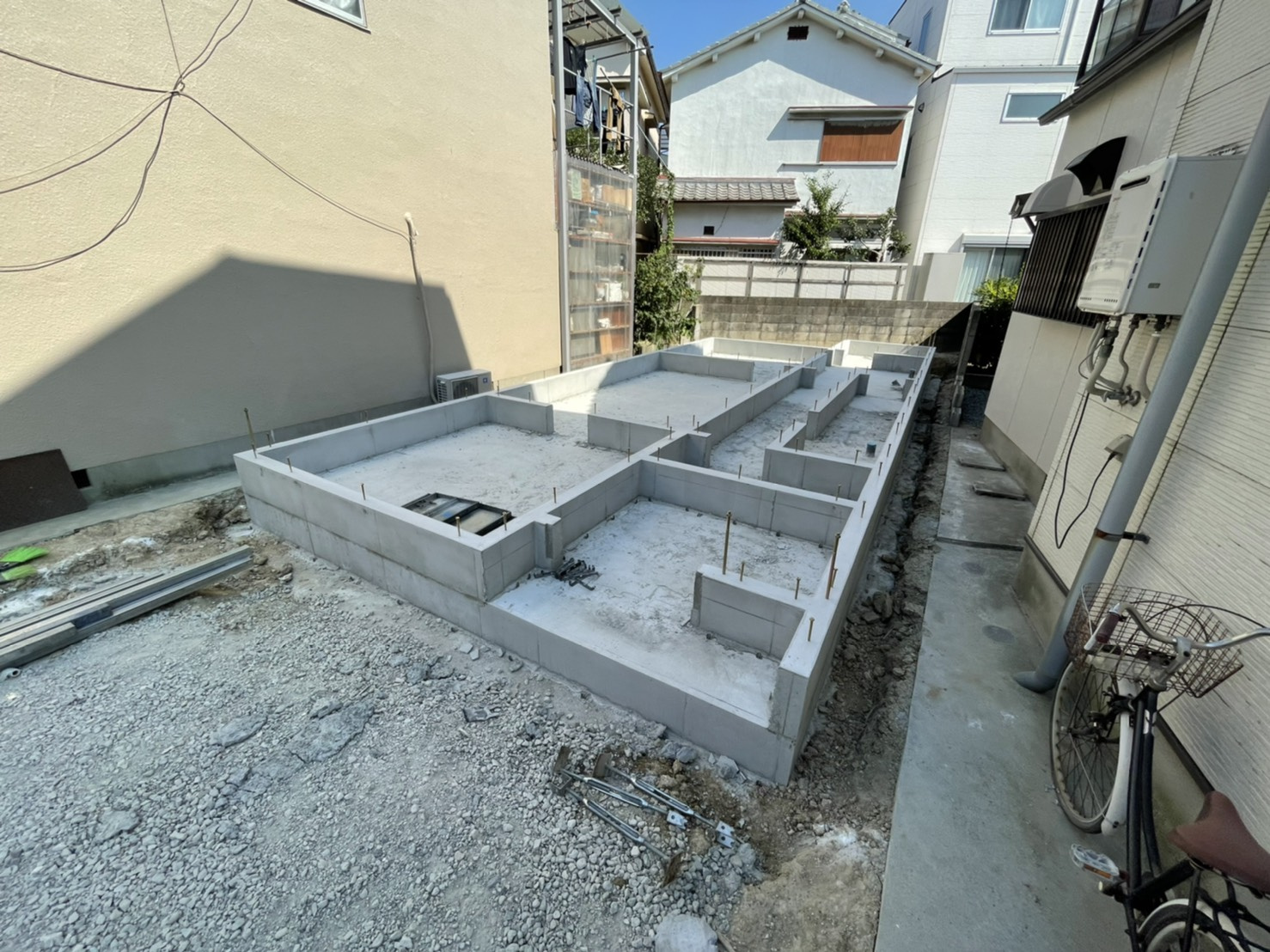 【上野芝向ヶ丘町の注文建築】基礎完成しました～(^^♪の画像